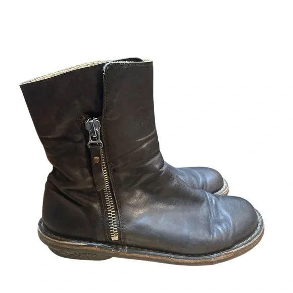 Trippen Unisex Leather Boots Brown Size 7.5 (38) - Picture 5 of 7